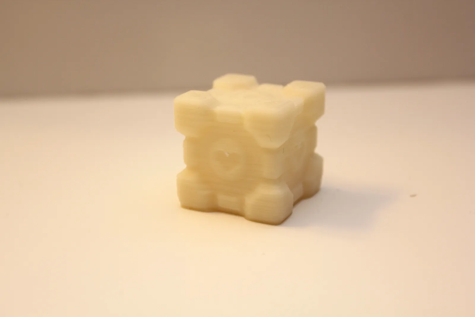 Companion Cube printed with 0.2mm layer thickness