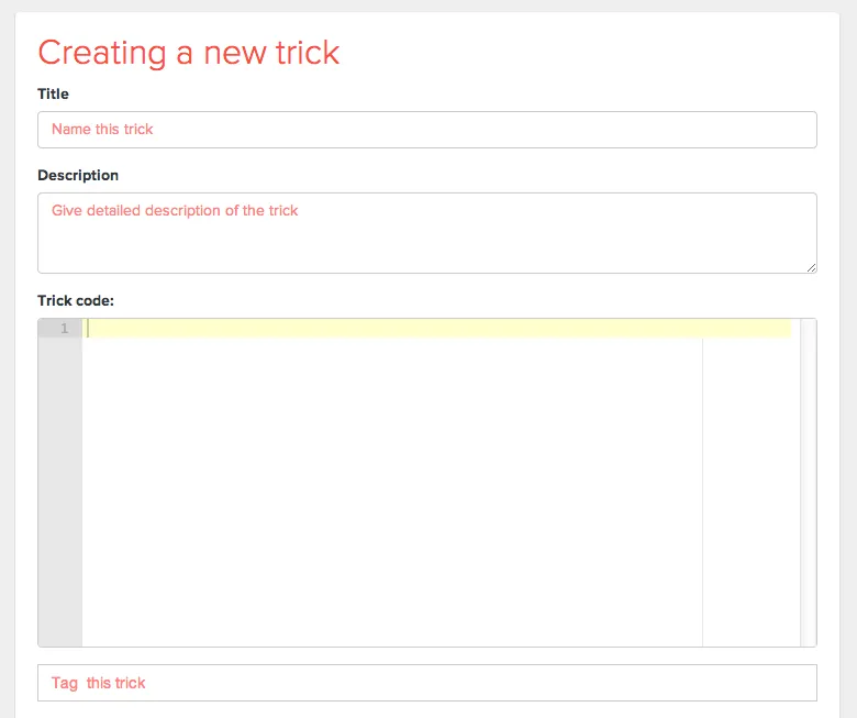 laravel-tricks-editor