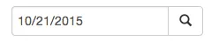 Simplest date picker - text input field