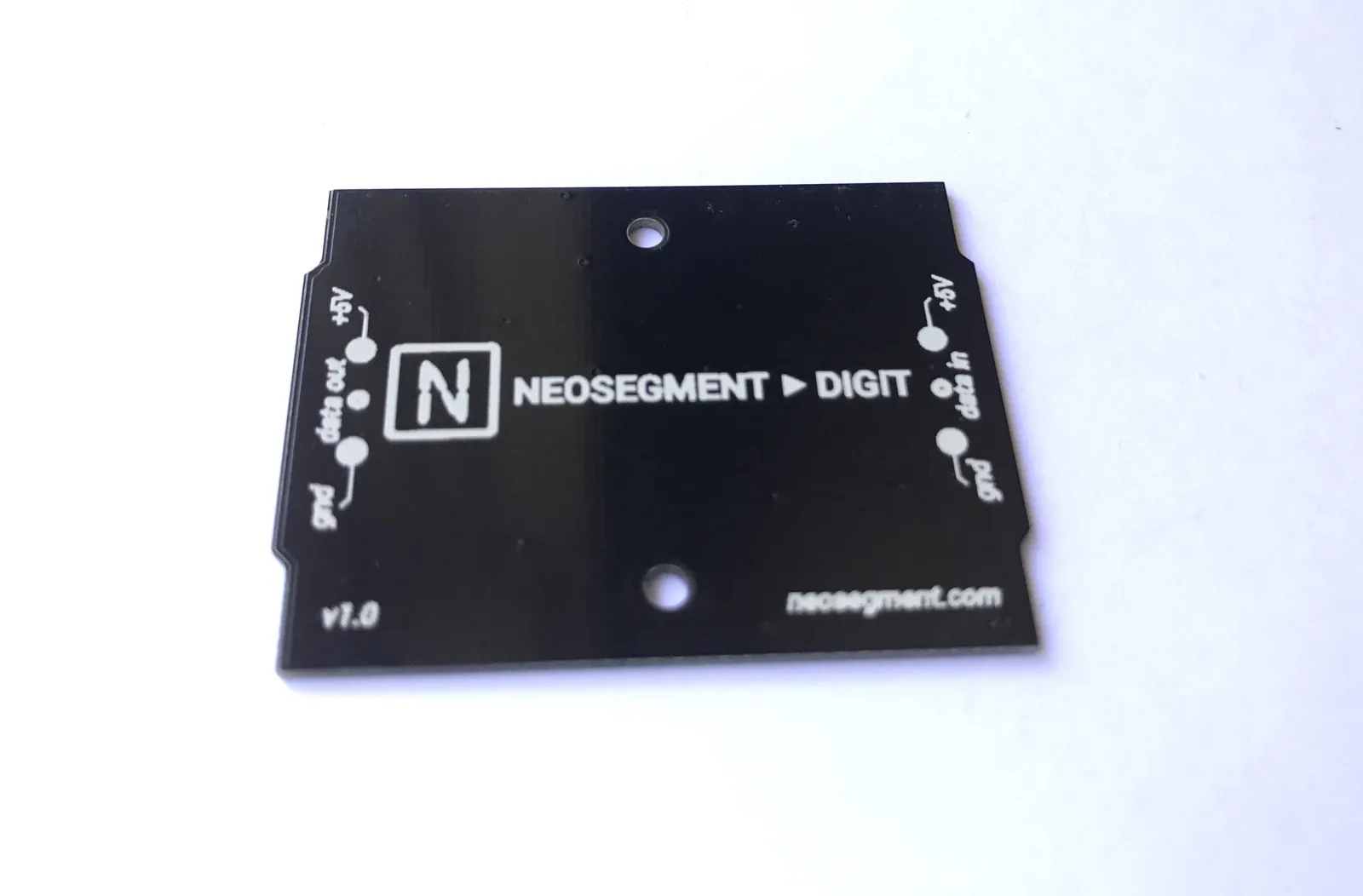 Back side of the PCB