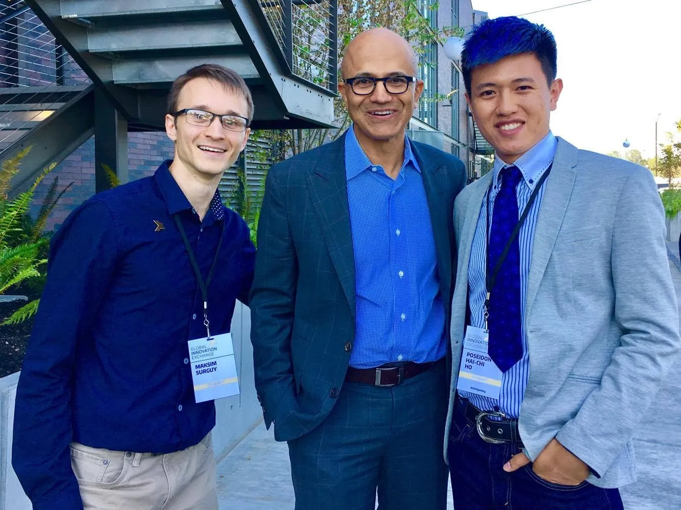 Satya Nadela visits GIX grand opening