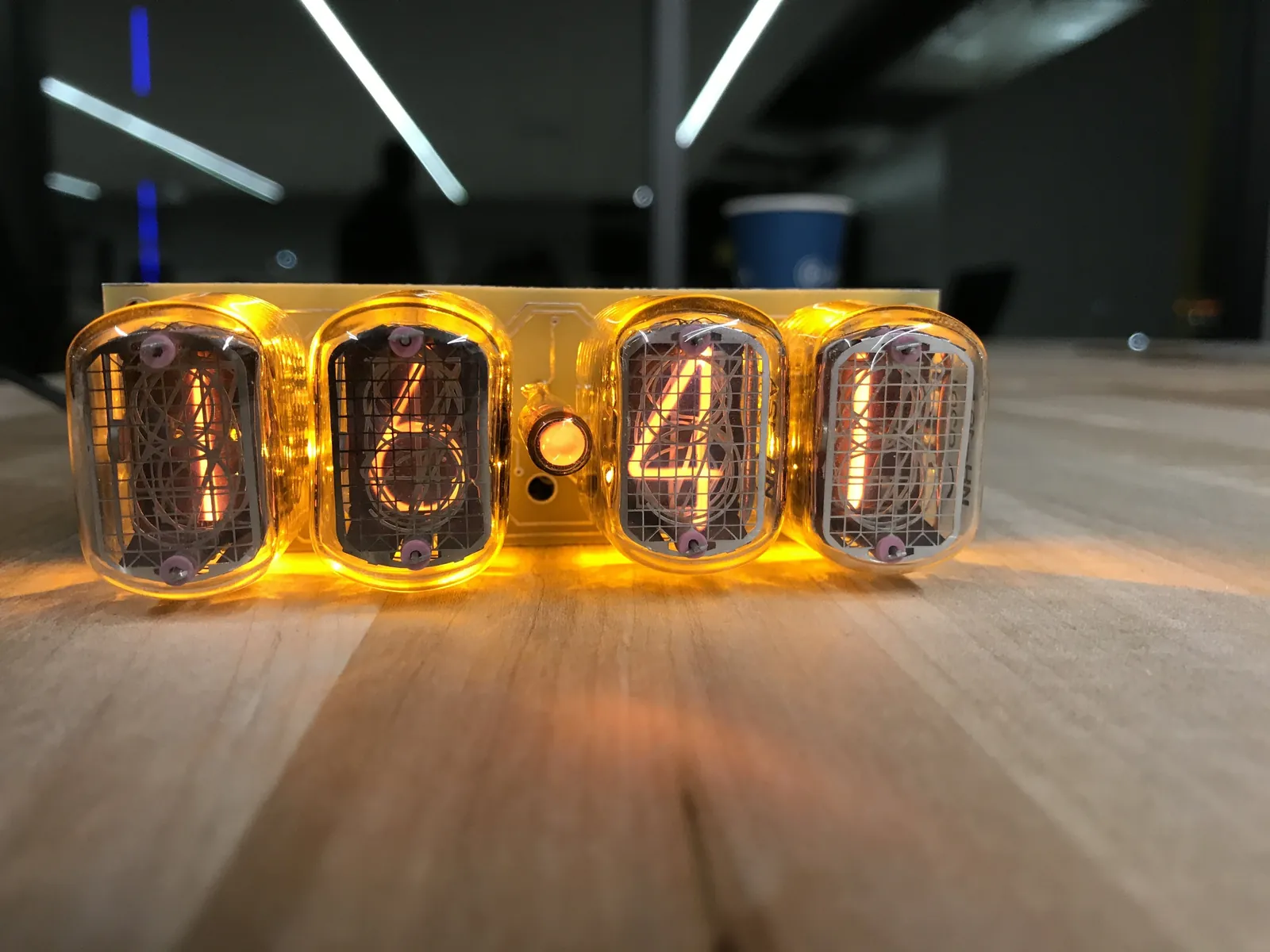 Nixie clock without case