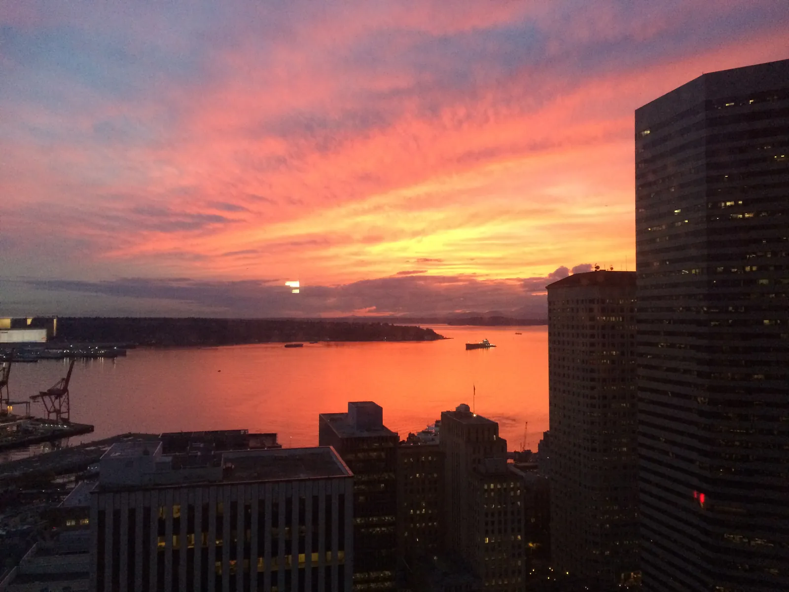 The sunsets