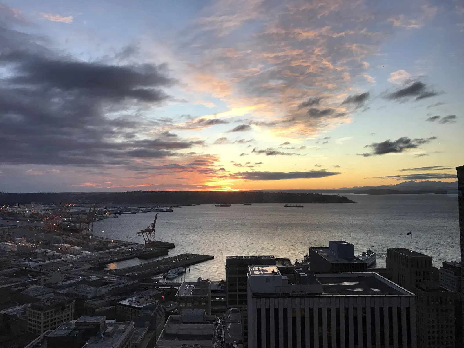The sunsets