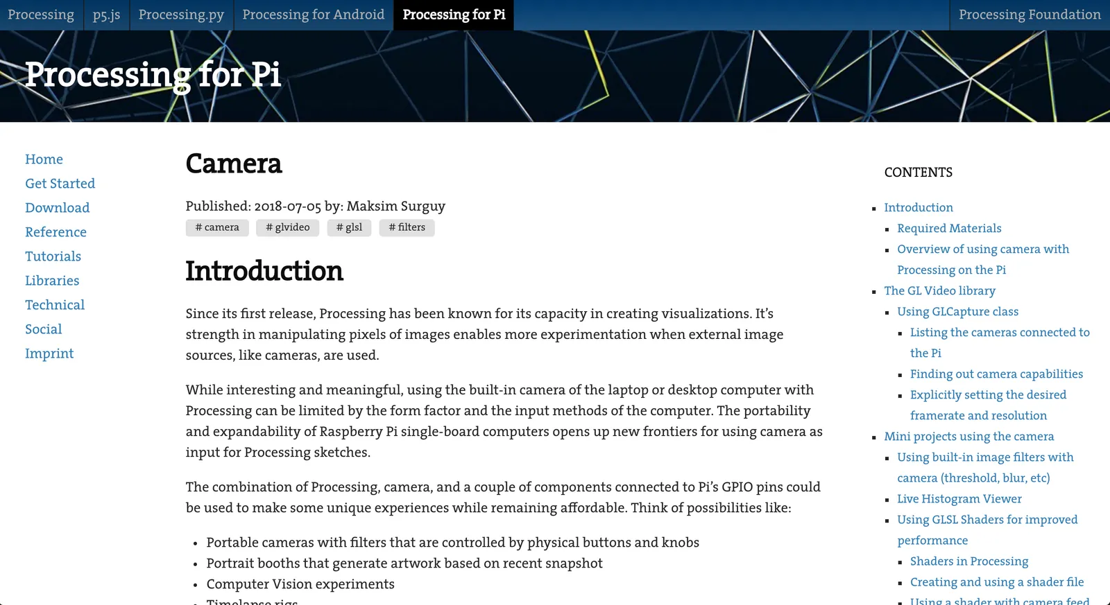 Website screenshot
